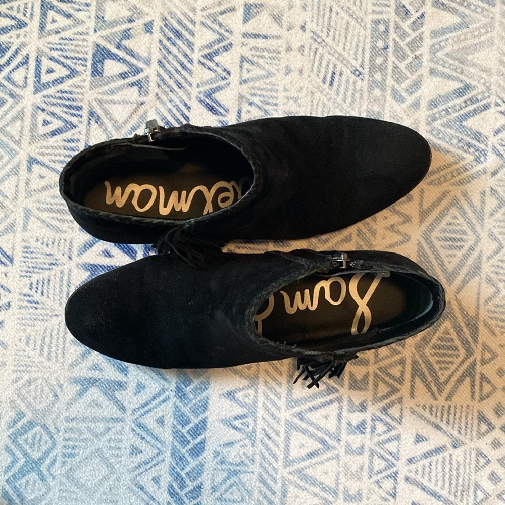 Sam Edelman Paige Black Suede Booties - Picture 6 of 7
